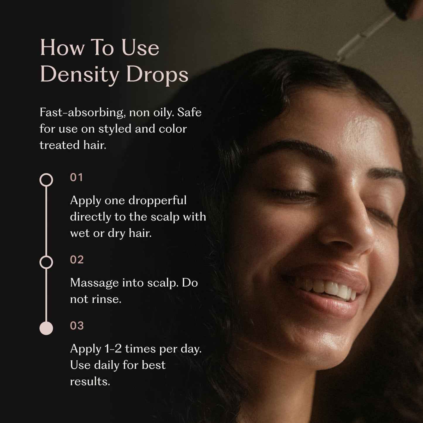 Under Your Skin Density Drops Hair Serum for Thinning Hair, Thicker Fuller-Looking Hair, Reduces Shedding, Clinically Tested Scalp Treatment with Capilia Longa, 90-Day Results, 30mL
