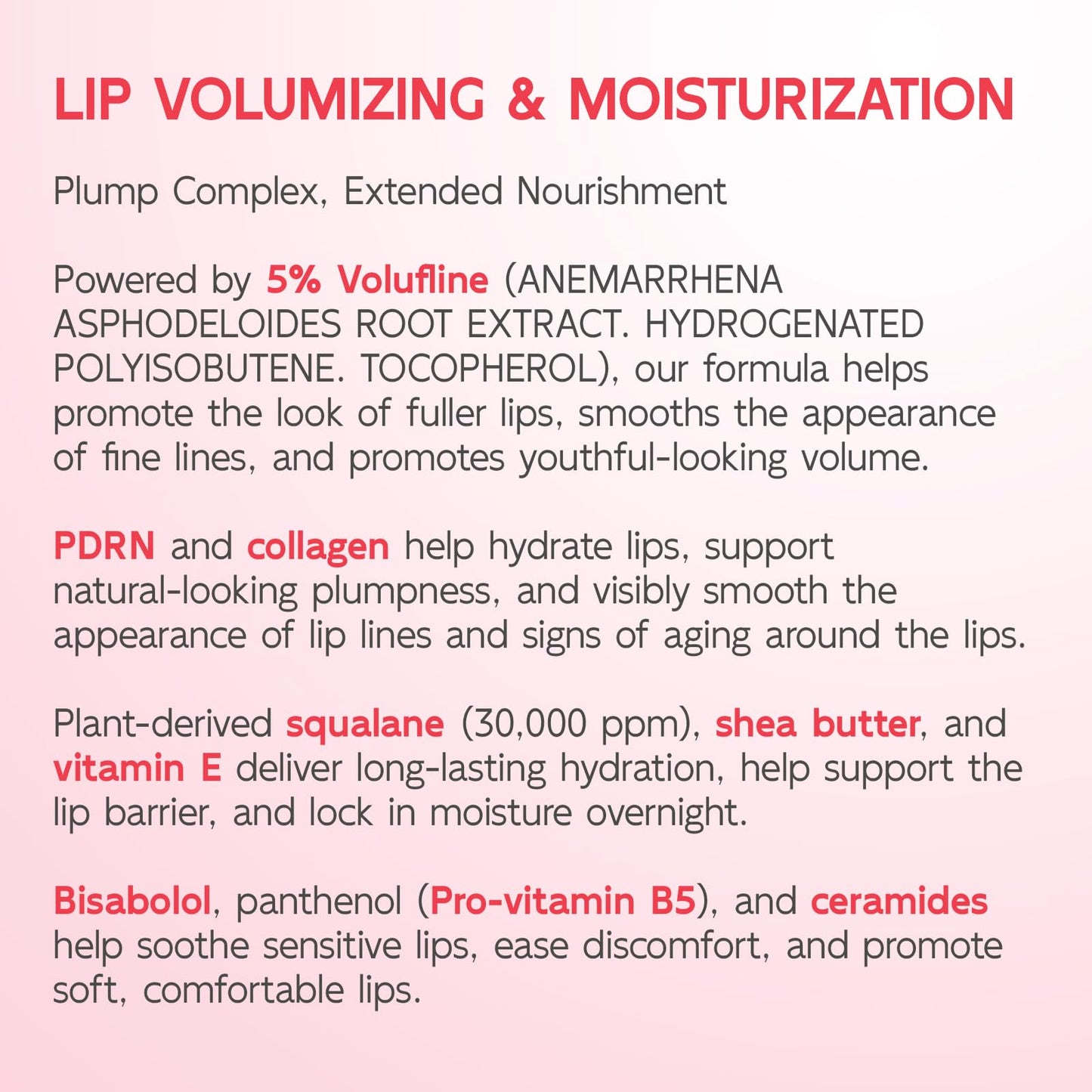 YouthVibe Lip Mask Overnight Moisturizing - Nourish & Hydrate, Antioxidants, 5% Volufiline, Vitamin E, Shea Butter, PDRN & Collagen Sleeping Lip Treatment for Dry, Chapped Lips