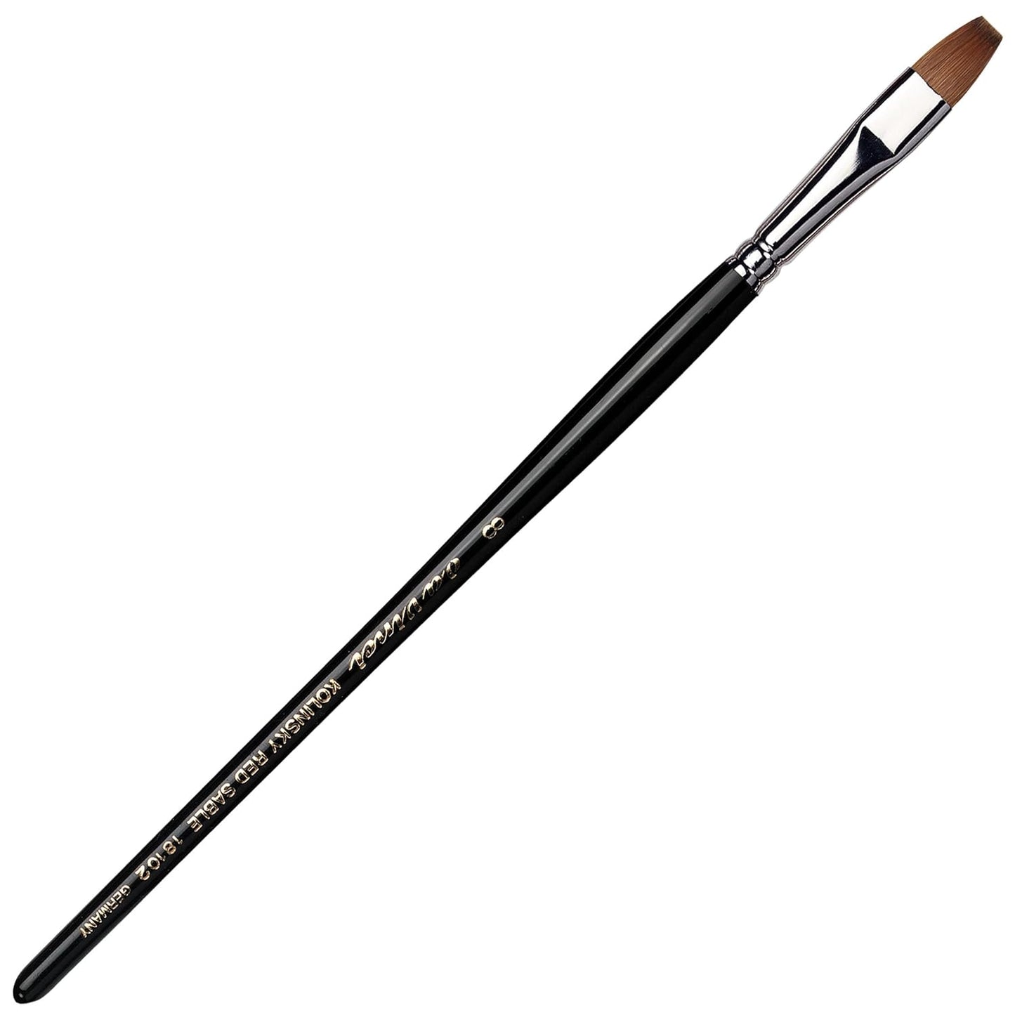 da Vinci Size 6 Acrylic Nail Brush - Round Russian Red Sable with Blue Handle