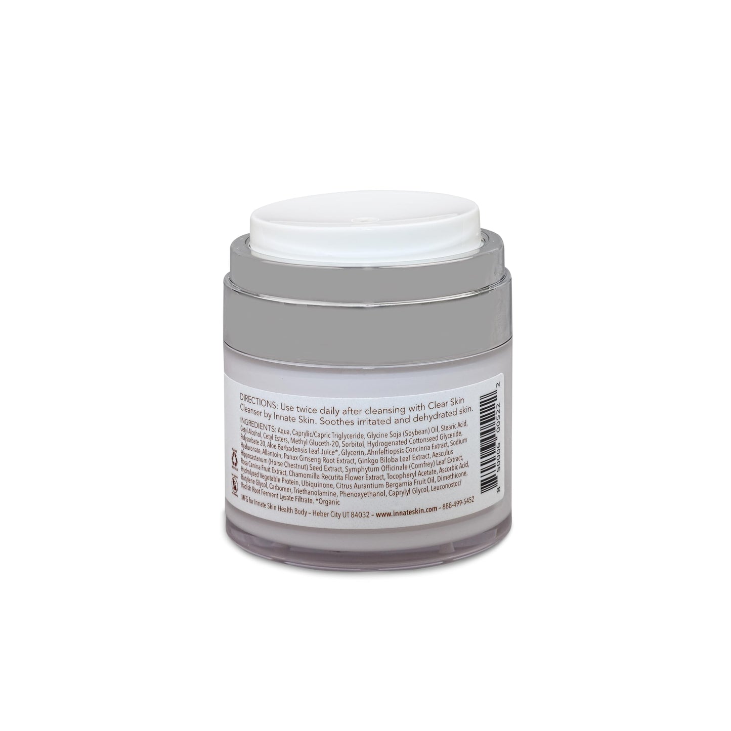 Innate Skin Calm Skin Face Moisturizer with Hyaluronic Acid, Collagen & Red Marine Algae 1.7oz Air Pump