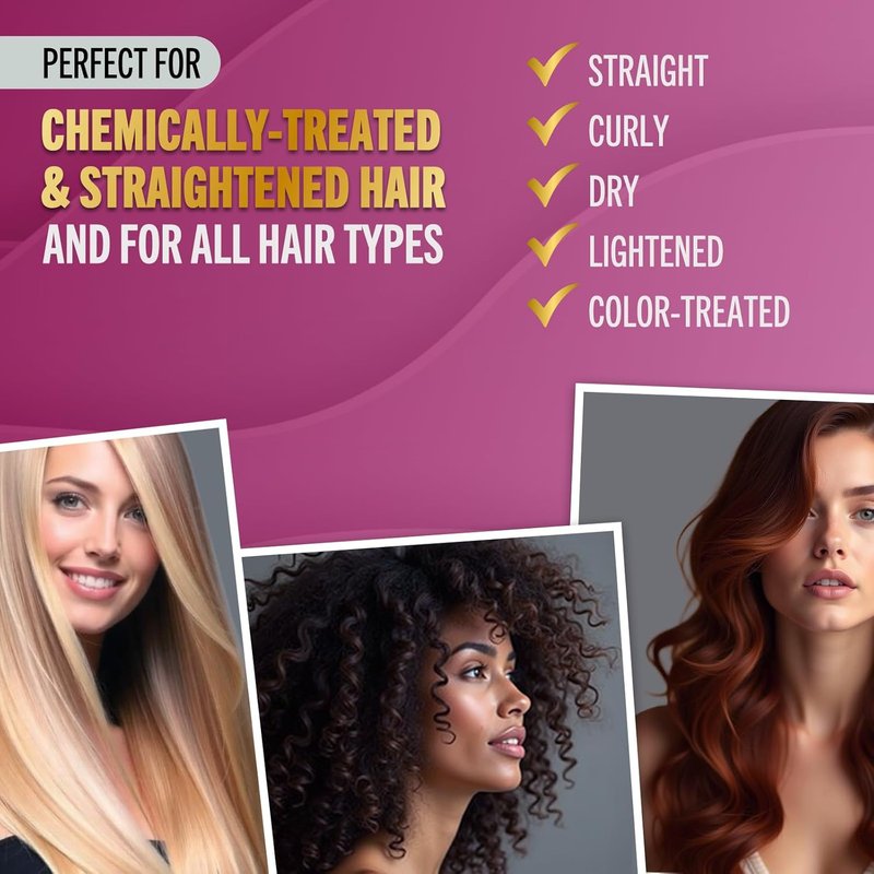 Keratin Hair Mask for Dry, Damaged & Frizzy Hair - Deep Conditioning Treatment with Omega 3-6-9 & Pistachio Oil | 8.45 Fl Oz