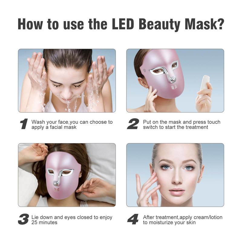 FSA Red Light Therapy Mask : Target Acne Removal,Wrinkles Redness,Wirless Remote,Salon Grade HSA Infrared Face Mask, Anti Aging Skincare for Home,2000mAh Rechargeable Led Light Therapy Facial Mask