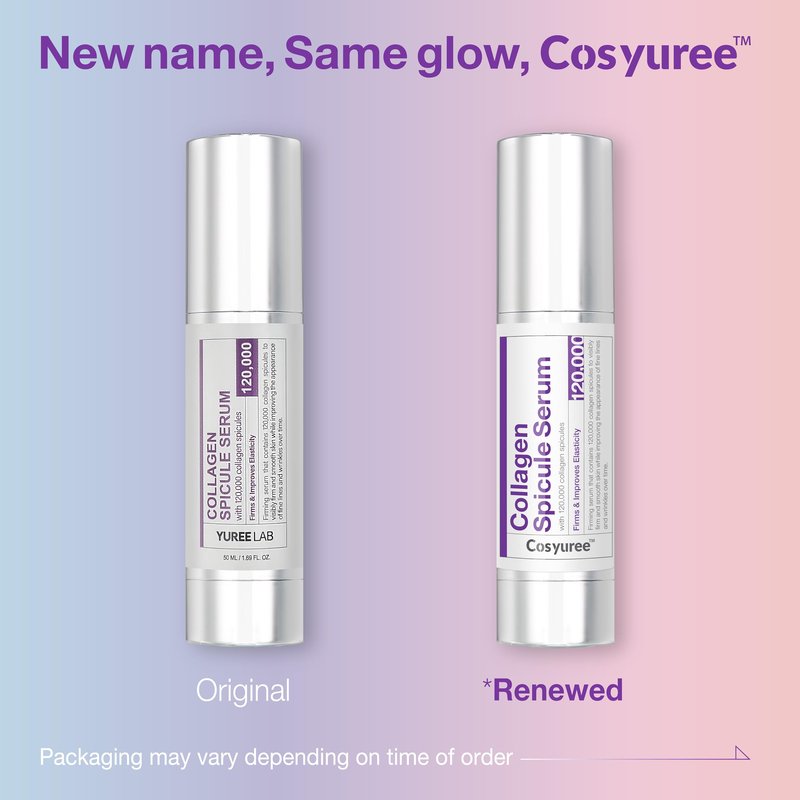 Cosyuree Collagen Spicule Serum, 120,000 Collagen-Coated Micro Spicules, Spicule Serum Inspired by Microneedling for Hydration & Pore Care, Firm-Looking Glass Skin, Korean Skincare 1.69 fl oz