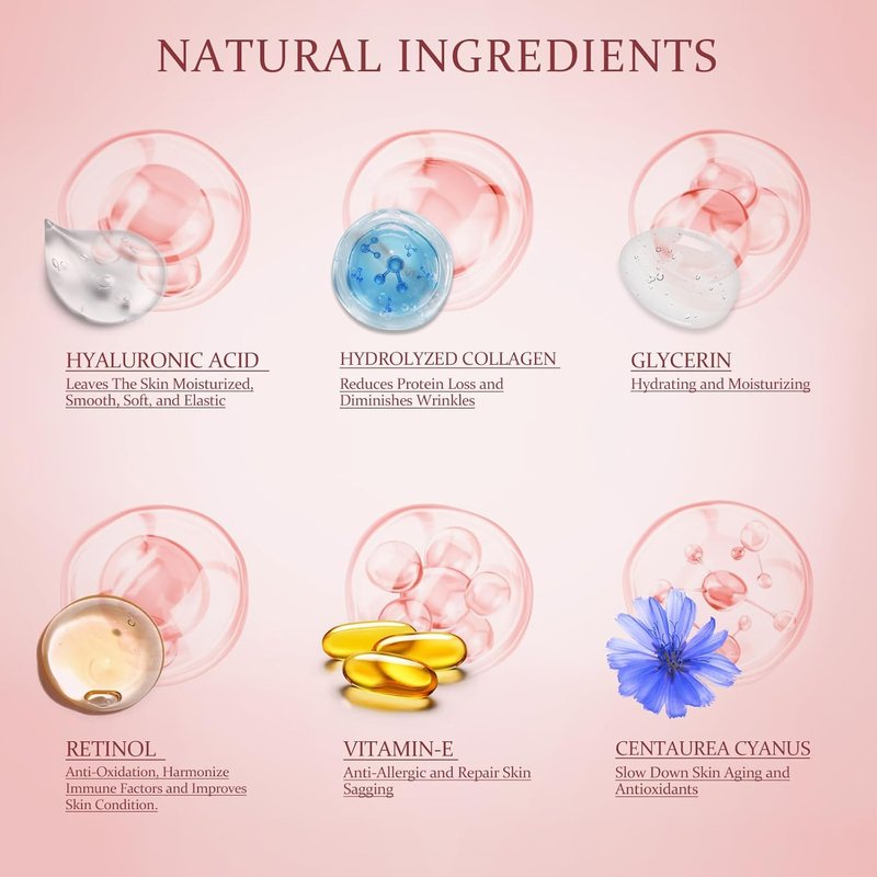 Under Eye Patches - Collagen & Hyaluronic Acid Treatment for Dark Circles, Puffiness & Fine Lines | 60 Pcs, Pink