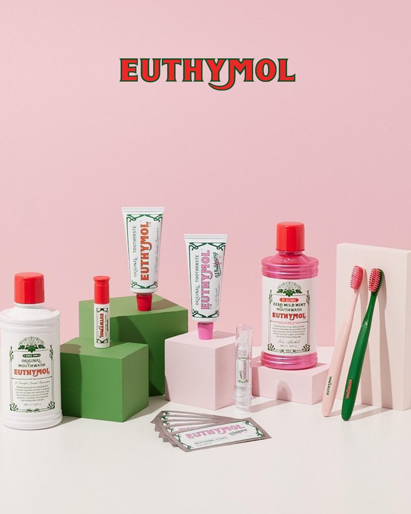 Euthymol Whitening Toothbrush (Pink, 6 Count) - Premium Soft Dual-Tension Bristles. Advanced Plaque Removal, Stain Reduction.
