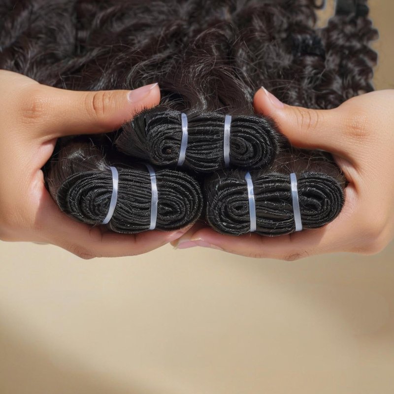 Burmese Curly Bundles Human Hair 18 Inch 12A 1 Curly Bundles Human Hair Weave with Spriral End 3c4a Quick Weave Real Human Hair Extensions For Black Women Natural Color