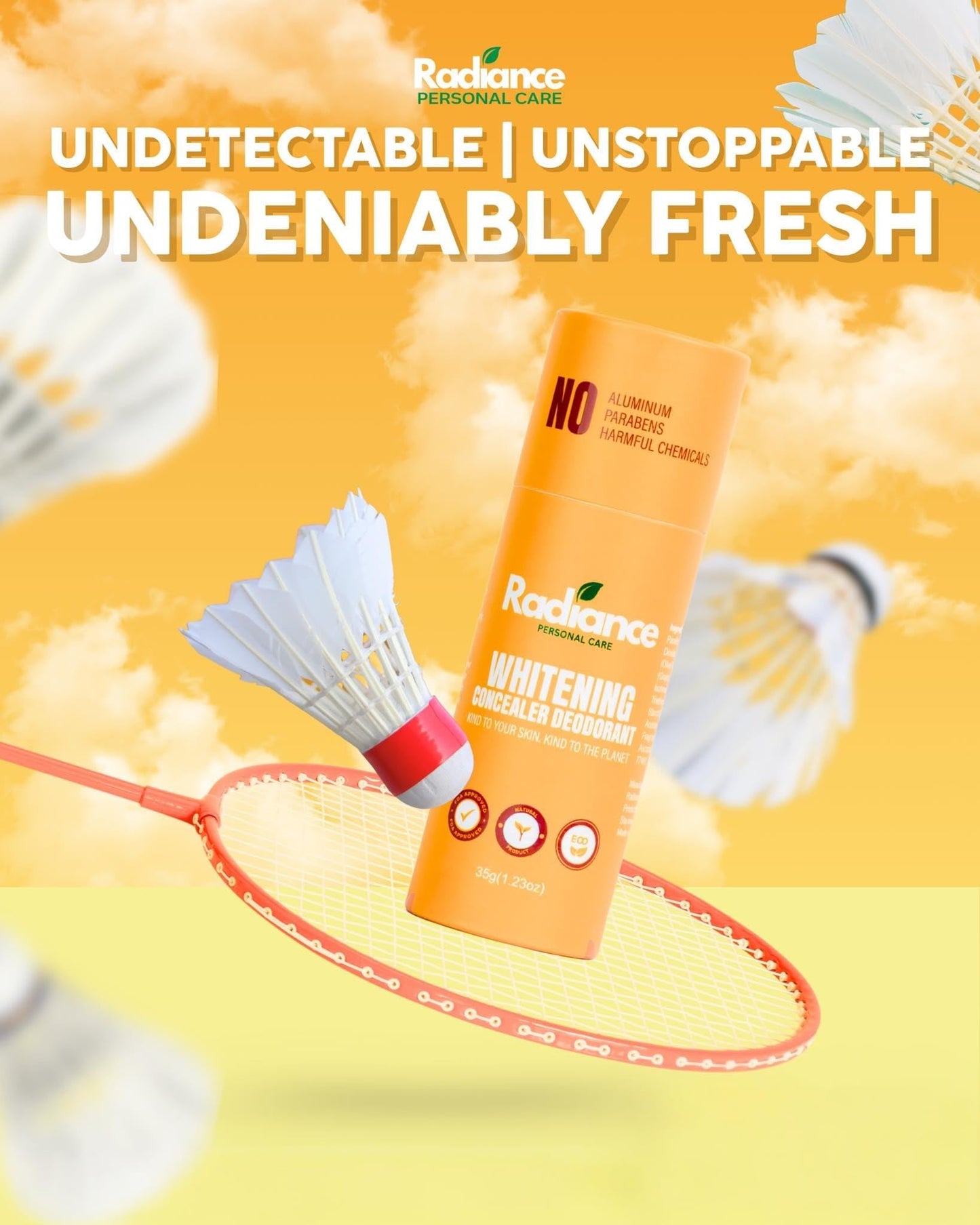 Radiance Personal Care Concealer Deodorant – Underarm Deodorant with Skin-Perfecting Coverage, Long-Lasting Freshness, Lightweight & Smooth Finish-Medium Shade