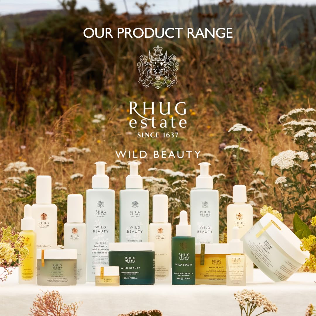 Rhug Wild Beauty - Hand & Nail Cream with Orange Peel Oil and Yarrow | Nourishing Moisturizer for Hands | 75ml | Made in the UK
