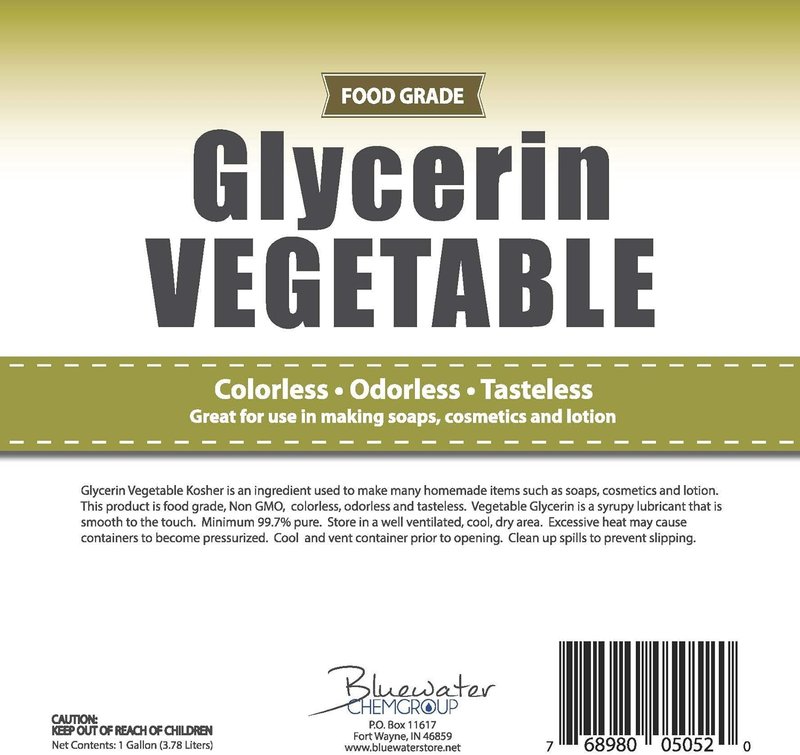 Vegetable Glycerin - All-Natural USP Grade Liquid | 1 Gallon - Premium Emollient for Skin & Hair Care