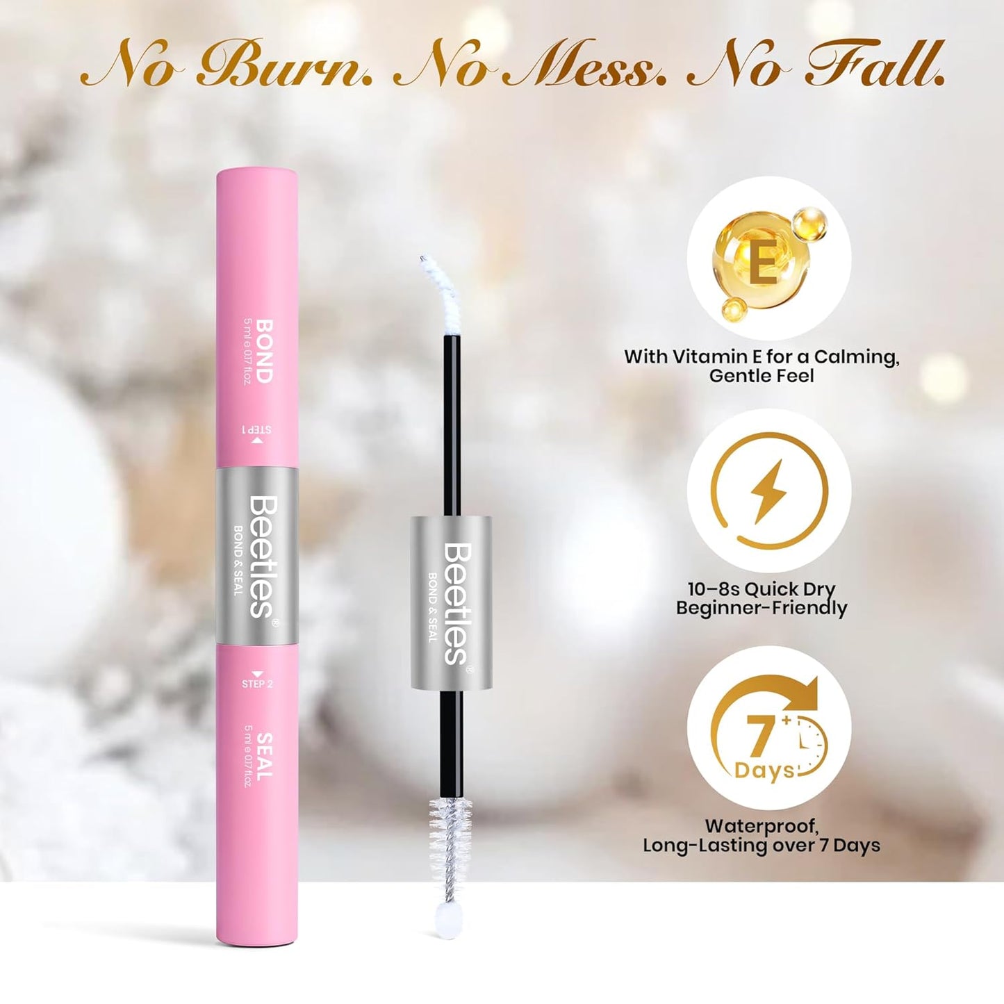 Beetles Christmas Lash Clusters Kit - DIY Eyelash Cluster Set with Bond, Seal & Remover | 3 Styles + 1 Holiday Style