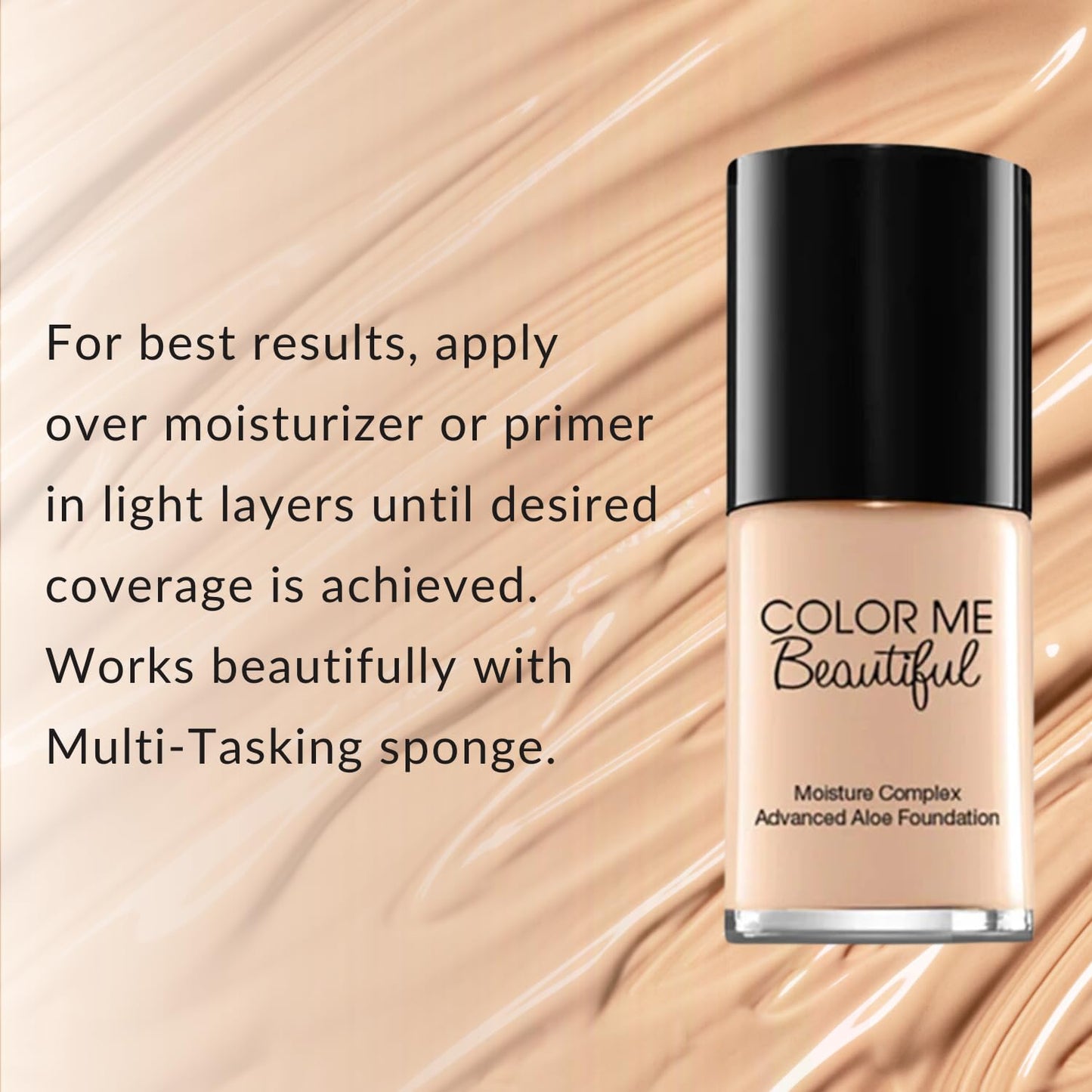 Aloe Foundation - Advanced Moisture Complex in Cool Beige | Hydrating Formula for Flawless Skin