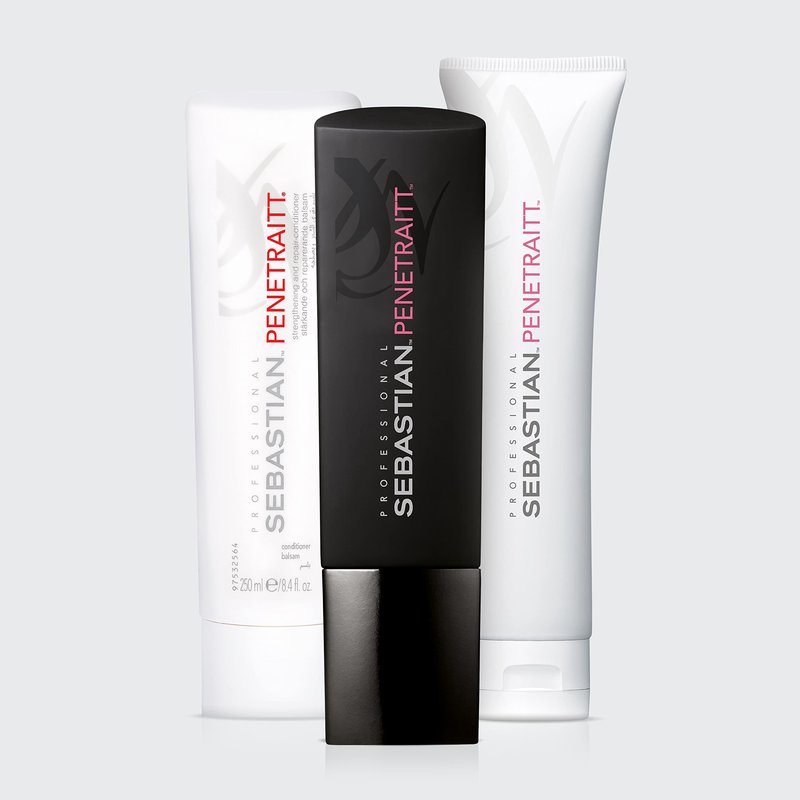 Sebastian Professional Penetraitt Shampoo | Strengthening & Repair | For Damaged & Colored Hair | 8.4 fl oz