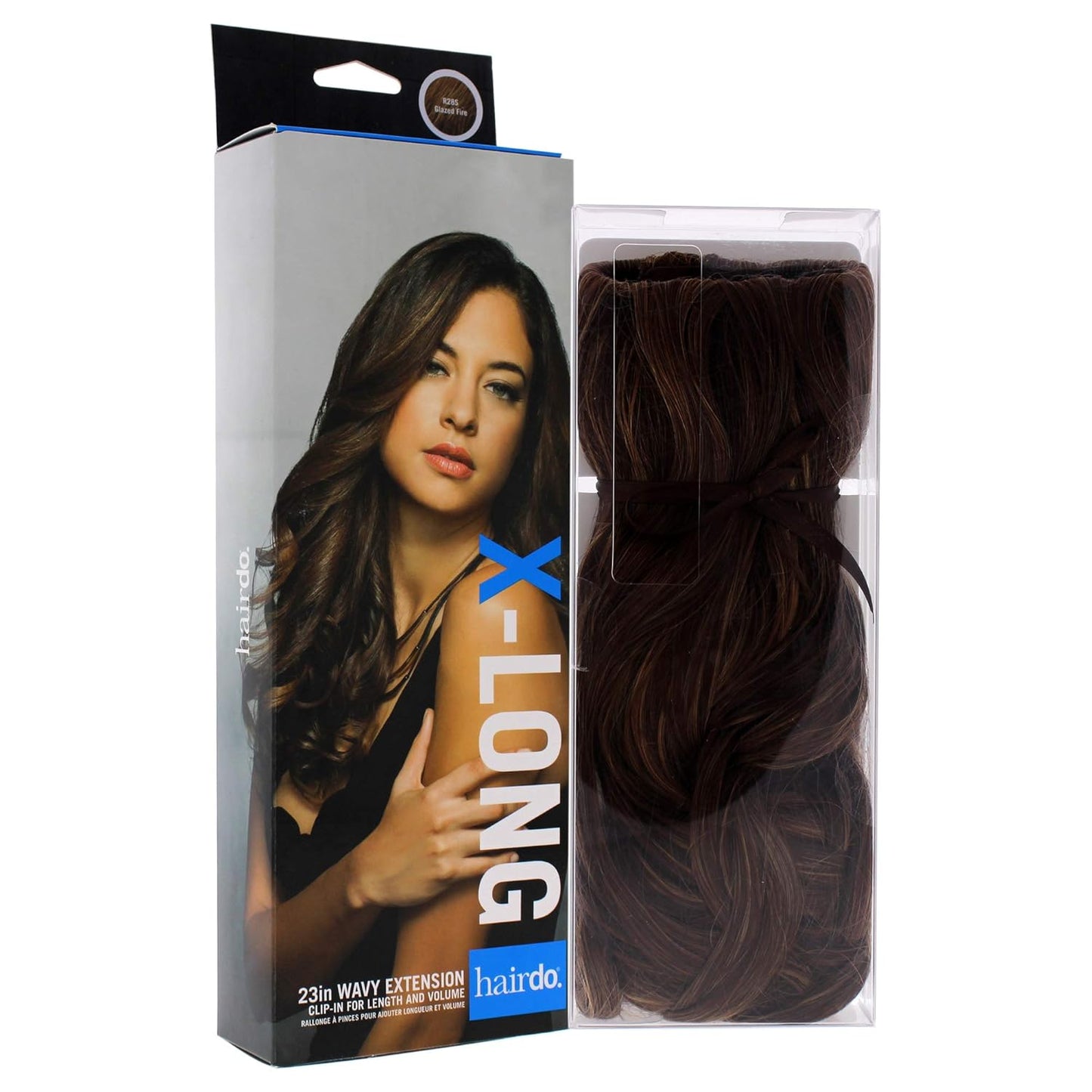 Wavy Hair Extensions - R28s Glazed Fire Color | Natural Look & Easy Application