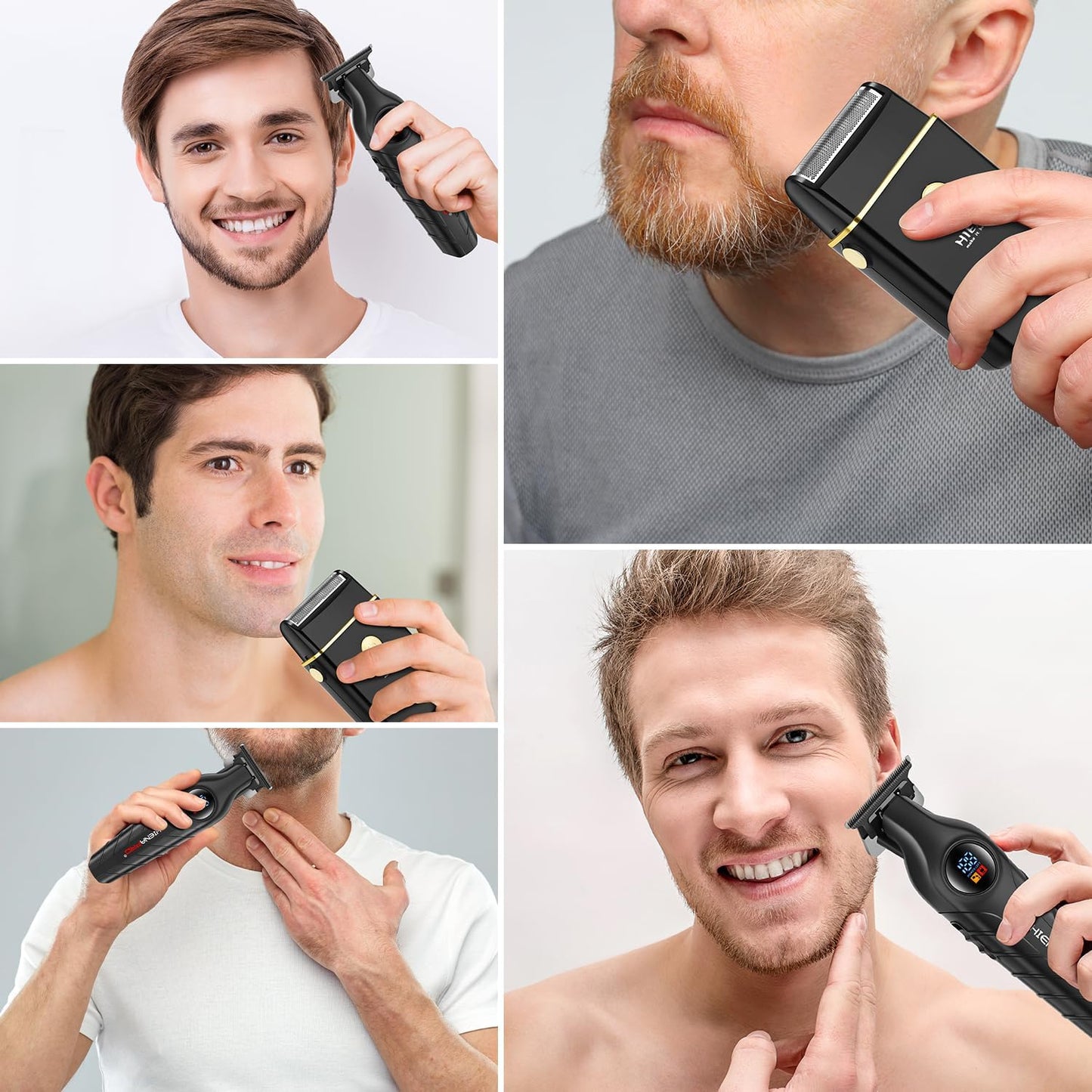 Professional Hair Clipper & Shaver Set - Cordless Trimmer for Men | Electric Beard Trimmer & Barber Kit