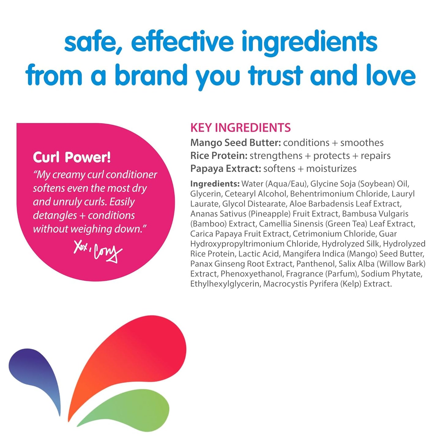 SoCozy Curl Conditioner for Kids - Softens & Restores Bounce | Sweet-Crème, 10.5 Fl Oz