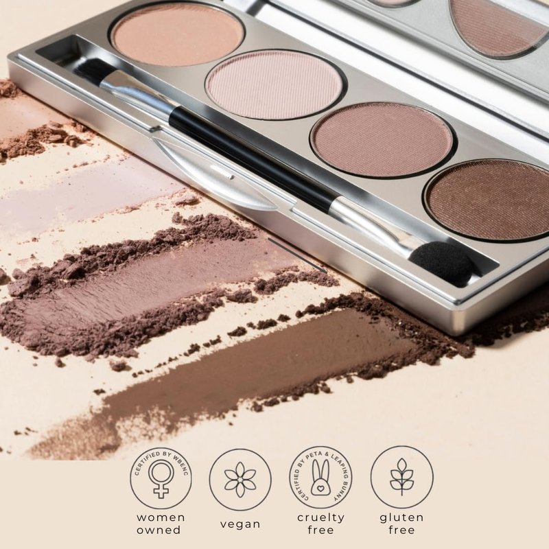 Honeybee Gardens Pressed Powder Eye Shadow Single Refill, Canterbury, Matte Light Dusty Plum, Long-Wearing Crease-Resistant Mineral Color with Botanicals, No Case or Applicator