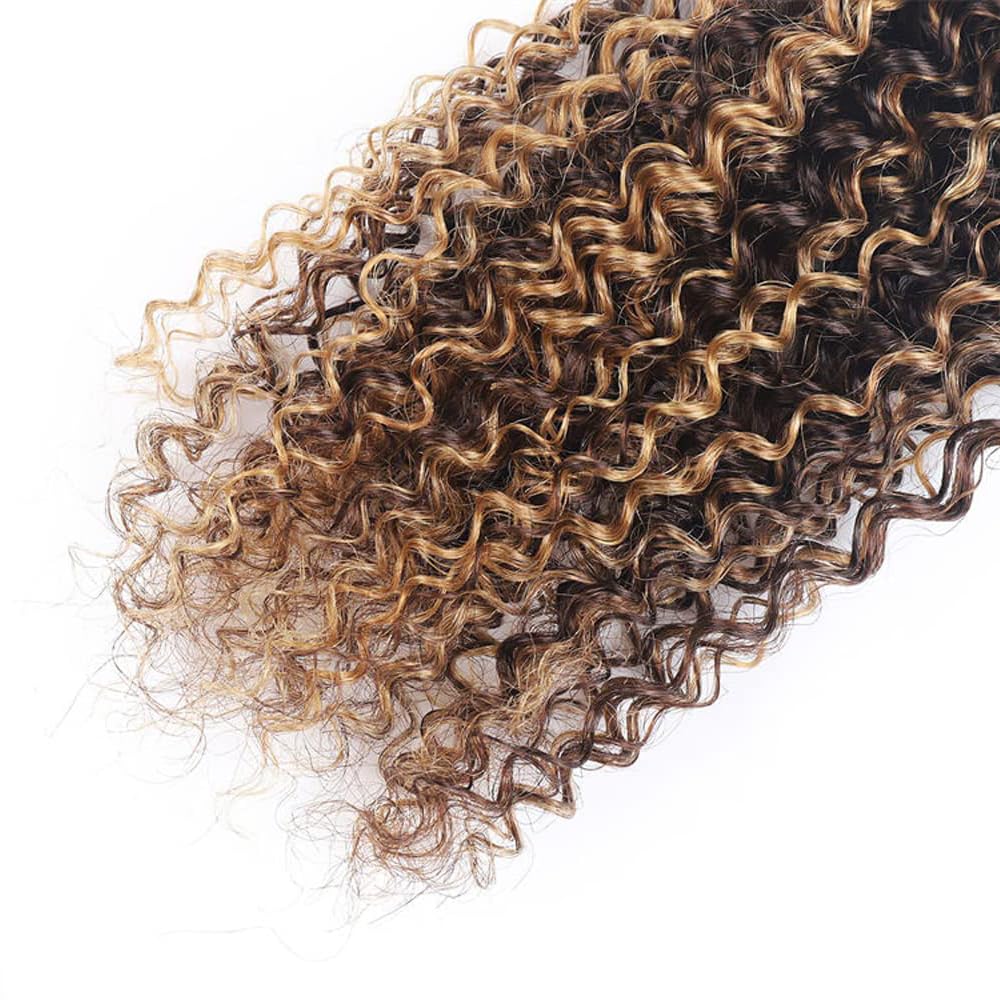 T1BP4/30 Brown Straight Human Hair Bundles Ombre Light Brown and Dark Brown Human Hair 3 Bundles 8 10 12 Inch Unprocessed Brazilian Virgin Remy Soft, Silky, Full,And Comfortable In The Sense Of Touch