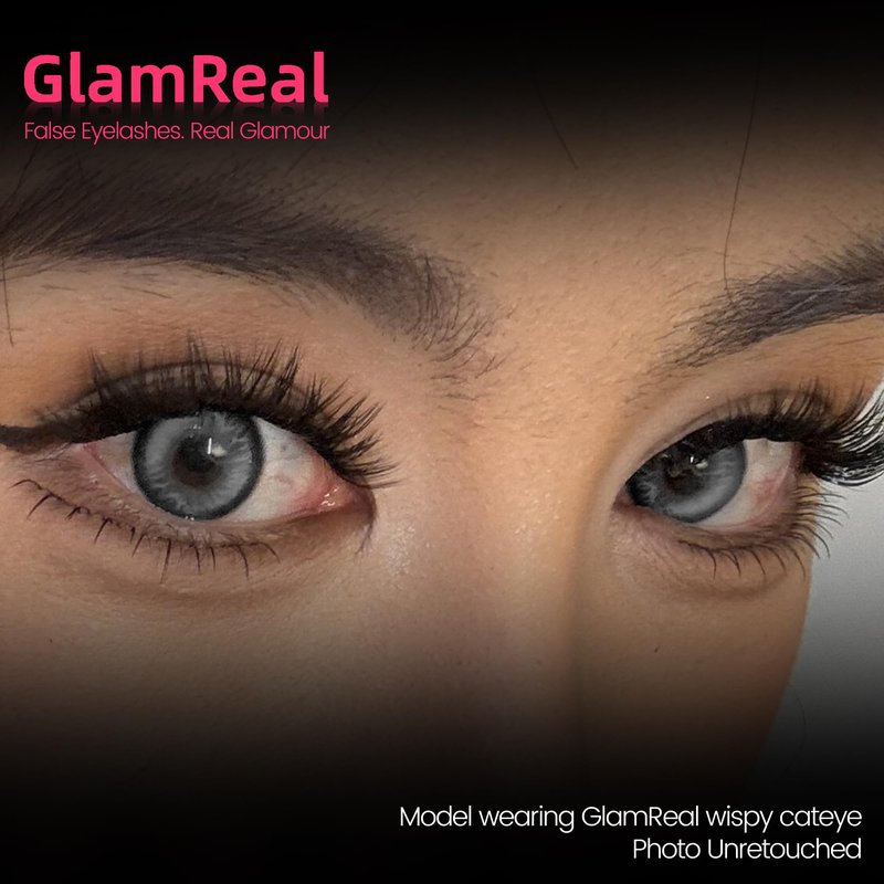 Press-On No Glue Needed Lash Clusters 72Pcs丨Self Adhesive Eyelashes 10-16mm丨Wispy Cateye Look丨Reusable & No Residue丨Beginner Friendly Extension Kit by GlamReal