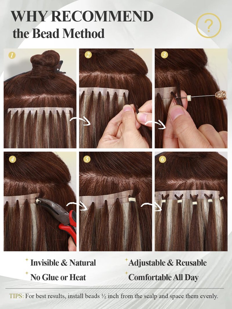 Invisible Weft Hair Extensions - Real Human Hair PU Skin Weft | Seamless T4/27 Balayage Caramel Blonde (16 Inch, 35g, 4 Pcs)