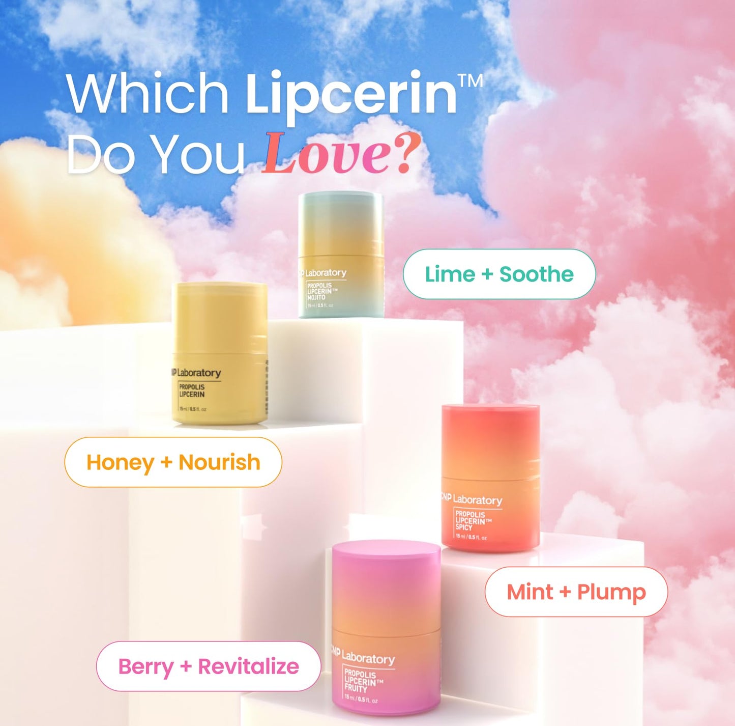 CNP Lip Duo - Honey Lip Butter Bundle | Hydrating Overnight Manuka Lip Balm & Mask, 12hrs Long-lasting Moisture, Gentle Exfoliation, Korean Skin Care