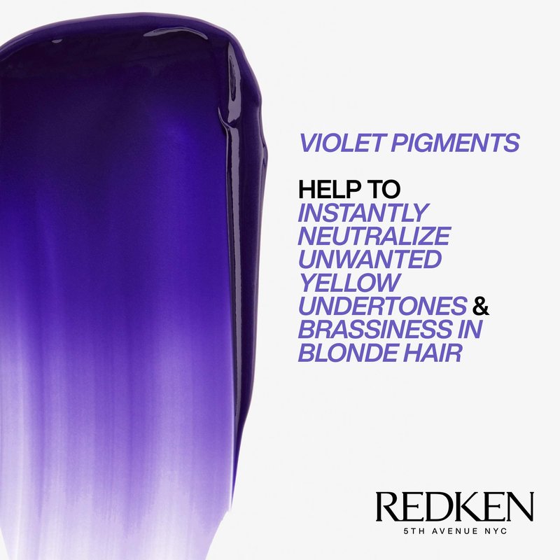 Redken Blondage Express Anti-Brass Mask For Blonde & Highlighted Hair - Ultra-Pigmented Purple Mask For Blonde Hair, 8.5 Fl Oz