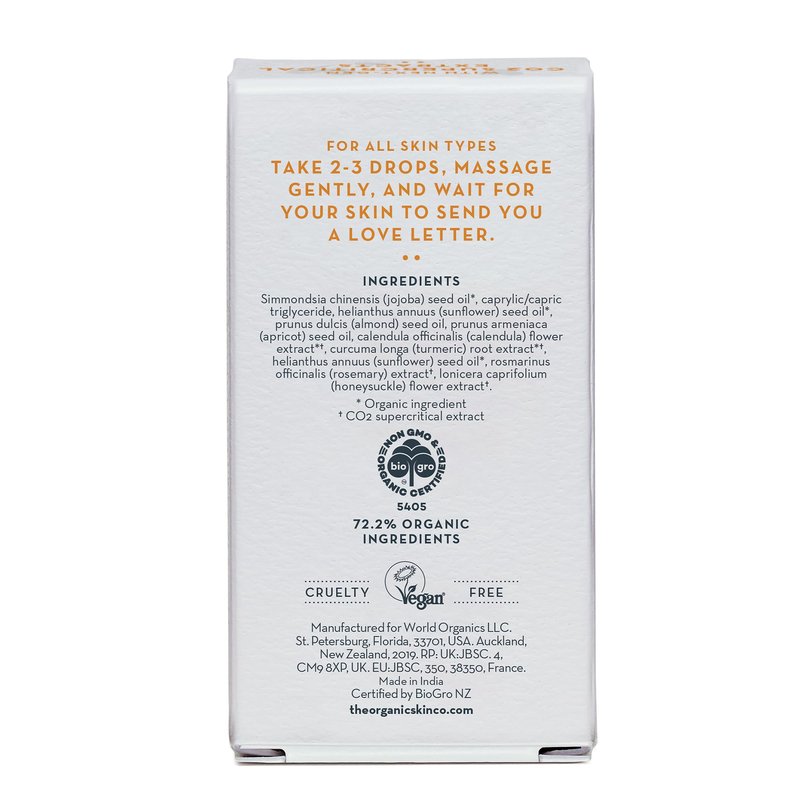 Gua Sha Oil for Face Care - Skin Brightening Serum for Dark Spots Fine Lines & Wrinkles with Organic Jojoba Calendula Sunflower & Turmeric Oil for Face Hydration Glow & Even Skin Tone (30mL)