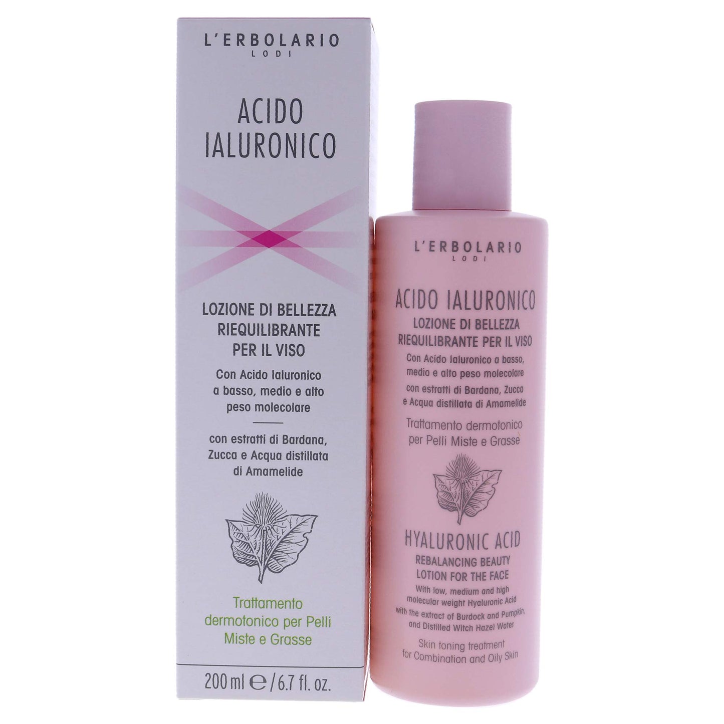 L'Erbolario Hyaluronic Acid Rebalancing Beauty Lotion - Body Cream with Hyaluronic Acid - Firming Moisturizer - Lightweight Body Lotion - 6.7 oz