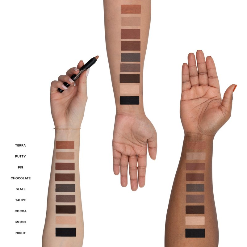 Nudestix Magnetic Matte Eye Color – 3-in-1 Long-Wear Cream Eyeshadow Pencil, Eyeliner & Primer | Waterproof, Budge-Proof Matte Finish | Vegan & Cruelty-Free Eye Makeup, Shade: Night