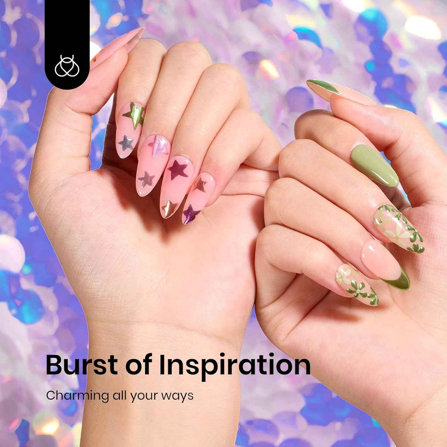 Beetles Gel Nail Polish Kit - 35 Colors + UV Light & 8 Chrome Powders for Stunning Nails