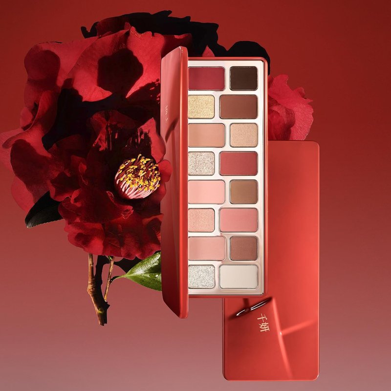 16-Color Velvet Rose Eyeshadow Palette - Natural Nudes, Smoky Shades & Bold Accents | Ultra-Blendable Matte, Shimmer & Glitter Finishes