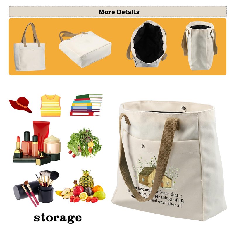 CMNIM House Book Merchandise Gifts Quote Inspired Makeup Bag Fan Gift Farmhouse Pouch 70s Farm Merch