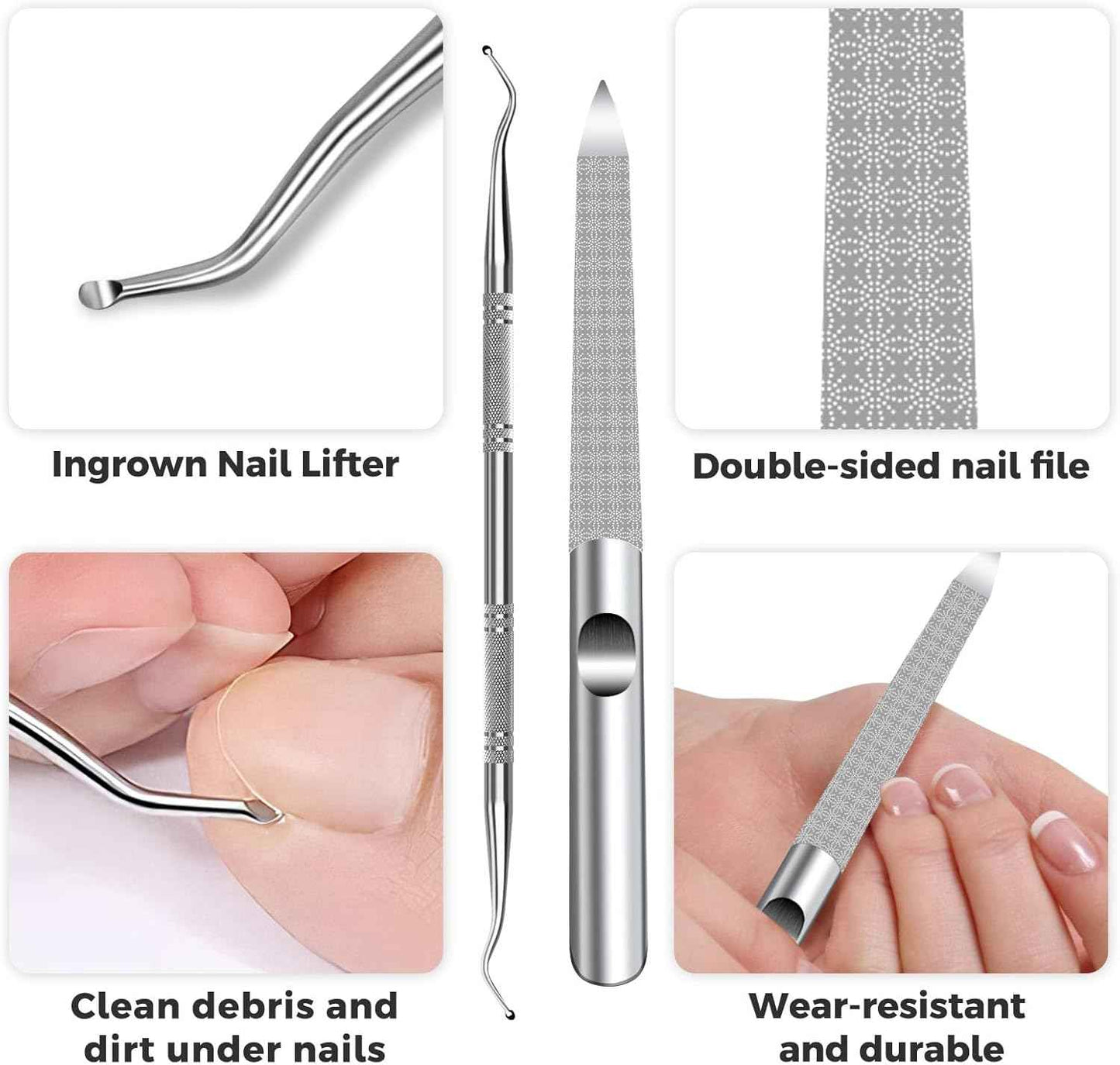 Professional Toenail Clippers for Seniors - Heavy Duty Nail Care for Thick Toenails