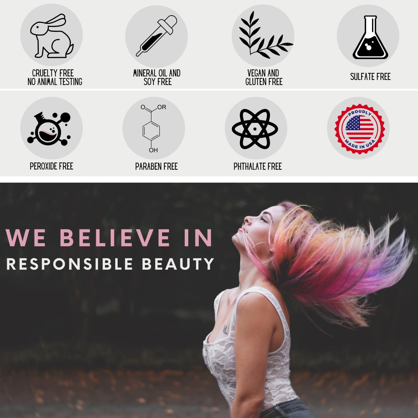 Watercolors Ice Whip Anti-Yellow Leave-In Conditioning Foam Mousse for Blonde, Platinum, Bleached, Silver, Gray, Ash & Brassy Hair - Violet Purple 6.5 oz