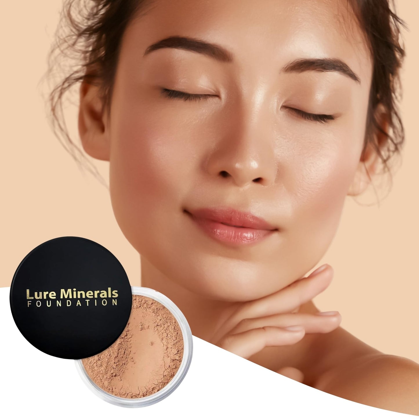 ASC Mineral Foundation Loose Powder 8g Sifter Jar- Choose Color,free of Harmful Ingredients (Compare to Bare Minerals