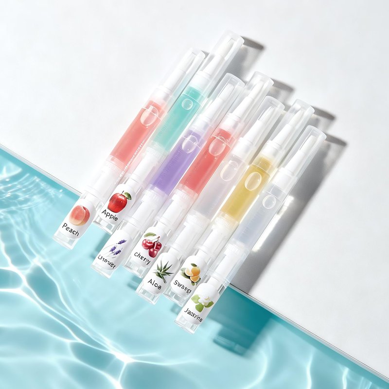 NOVAL Cuticle Oil Pen Set, 15 Pcs Scented Nail Care Pens for Dry Cuticles, Portable Brush Applicator, Travel Size Bulk Pack for Home and Salon Use