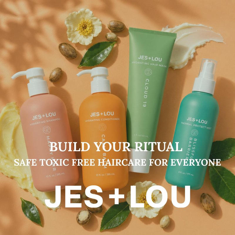 JES+LOU Sulfate Free Hydrating Shampoo with Natural Ingredients for Dry or Damaged Hair, Paraben Free Formula for Deep Moisture, Natural Shine, and Hair Repair, Vegan and Toxin Free (10 oz)