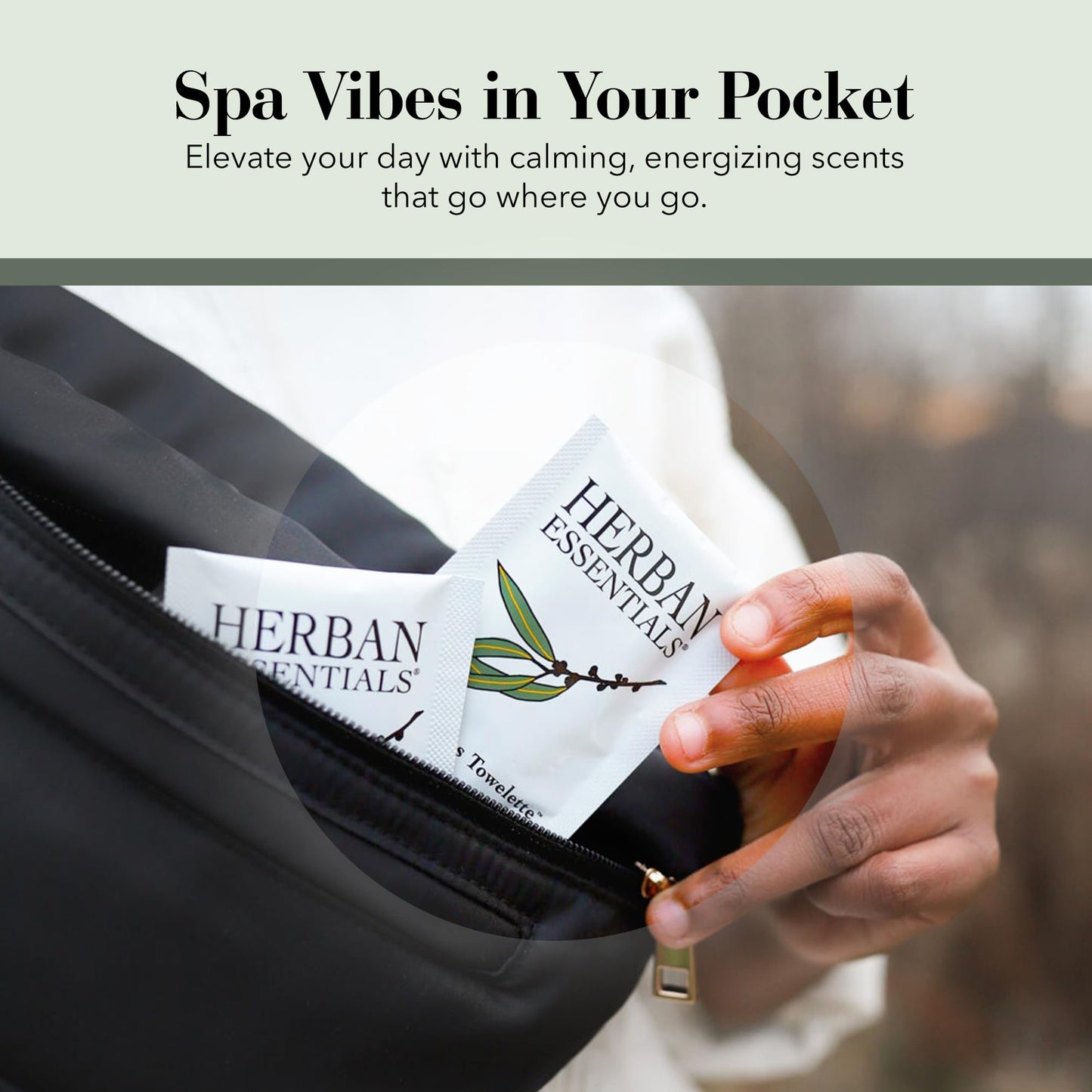 Herban Essentials Assorted Towelettes - Essential Oil Wipes for Hands, Travel Face Wipes