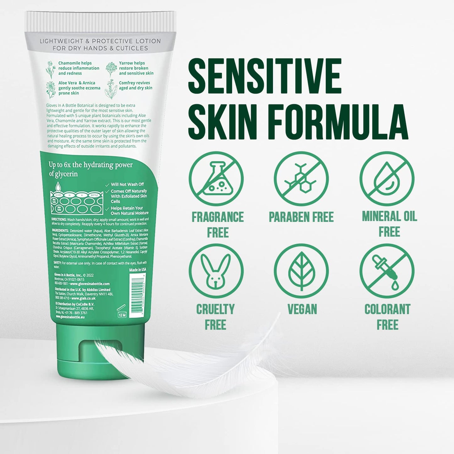 Gloves In A Bottle Shielding Lotion - Great for Dry Itchy Skin! Grease-less and Fragrance Free! Second Skin for Hands & Body (3.4 Fl Oz (Pack of 2), Botanical)