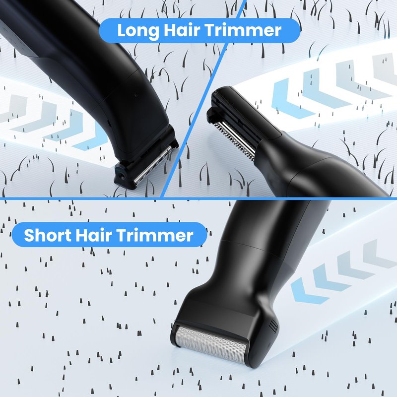 Manscape Body Hair Trimmer for Men 3-in-1 Groin, Pubic & Ball Trimmer with Skin Safe No-Nick Blades, IPX6 Waterproof Wet/Dry Electric Shaver for Chest, Underarms, Legs, USB-C Rechargeable Grooming Kit