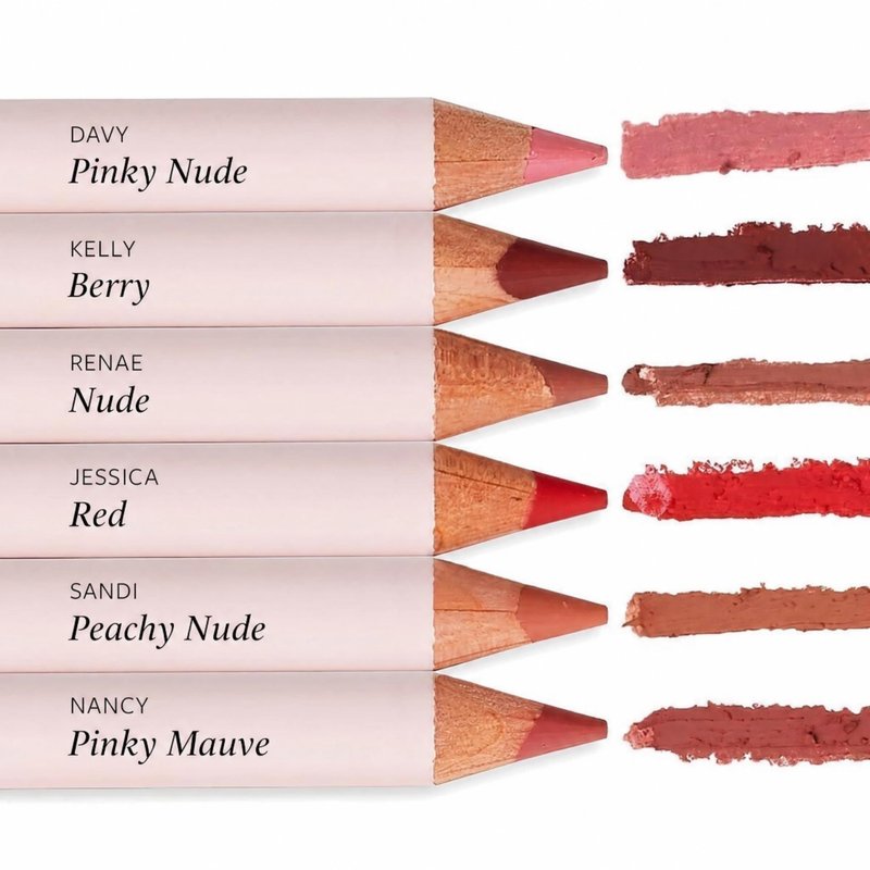 Monika Blunder Beauty - Hot Line Lip Liner (Nancy) - Rosy Nude - Clean Beauty, Cruelty-Free, Vegan