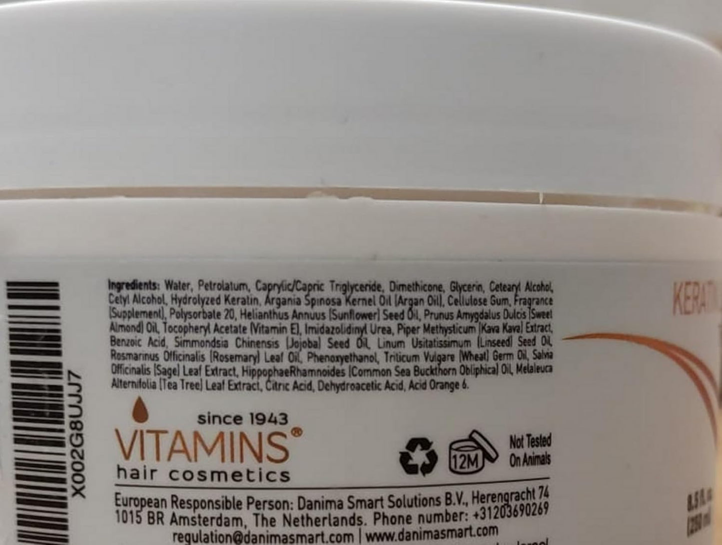 Keratin Leave-In Conditioner & Hair Mask Kit - Moisturizing Cream for Dry, Damaged, Curly, Wavy, Straight Hair | Pro Salon Treatment