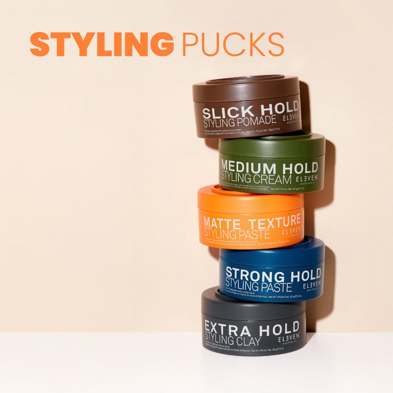 ELEVEN AUSTRALIA Matte Texture Styling Paste - Hair Clay for Men and Women, Lanolin Wax, Beeswax, & Argan Oil Blend, Natural Molding with a Texturizing Finish, Ideal for Short Hair - 3 oz