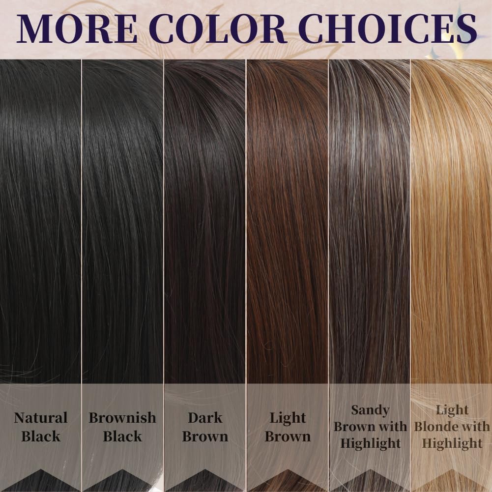 Mekylio 2025 NEW No Clips Hair Toppers for Women with Thinning Hair 360° 3D Macgic Makes Beauty More Convenient 3S Wear and Go Stylish Upgrade