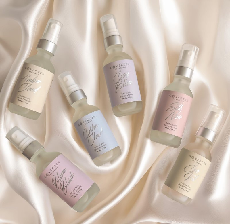 Govertex Bloom Blush Hair & Body Perfume Mist - Cherry Blossom, Jasmine, Vanilla & Peach Perfume | 60ml | Signature Women Fragrance - Long Lasting Hair and Body Mist
