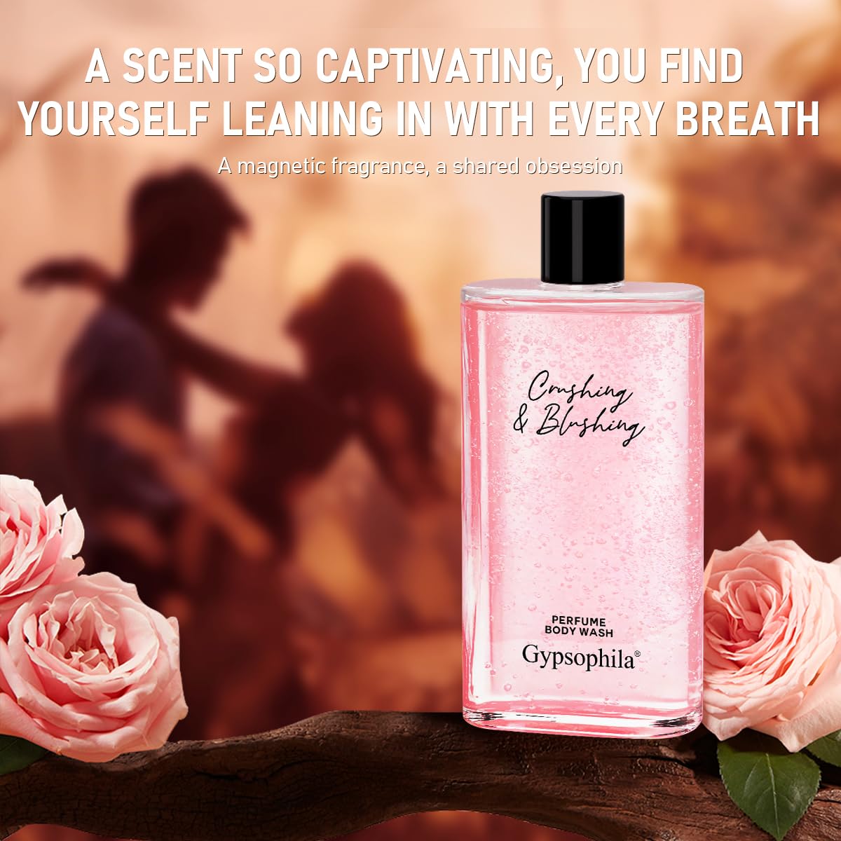 Gypsophila Fragrance Body Wash for Women, Deep Moisturizing, Long Lasting Fragrance, Rich Foam, Paraben Free, Phthalate Free, 13.32 Ounce
