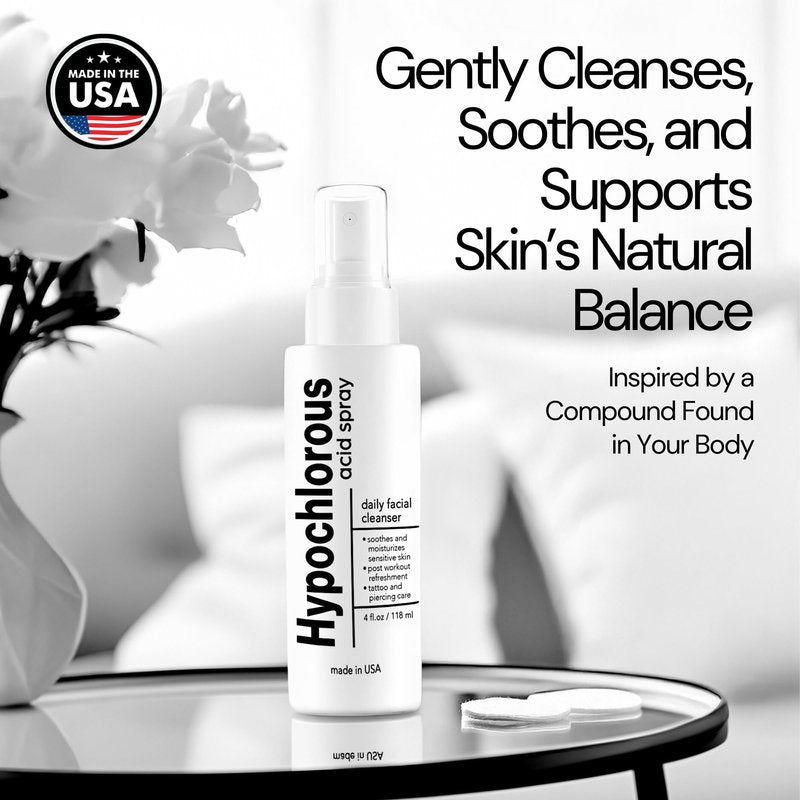 BodyJ4You Hypochlorous Acid Spray for Face Cleaner - HOCL Facial Toner Acne Sensitive Skin - Molecule Spray Topical Skin Redness Relief Breakouts - Piercing Aftercare HOCL Mist - Pack of 3
