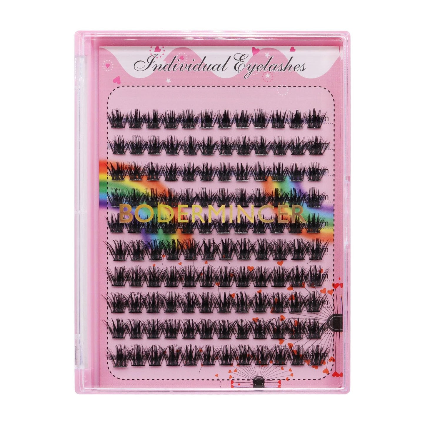Bodermincer Lashes Clusters 10+12mm/12+14mm/14+16mm/16+18mm/10-12-14-16mm/14-16-18mm Mixed and 8-20mm to Choose Lashes Extension Kit lash Clusters Lashes Wispy Eyelash Extension (12+14mm Mixed)