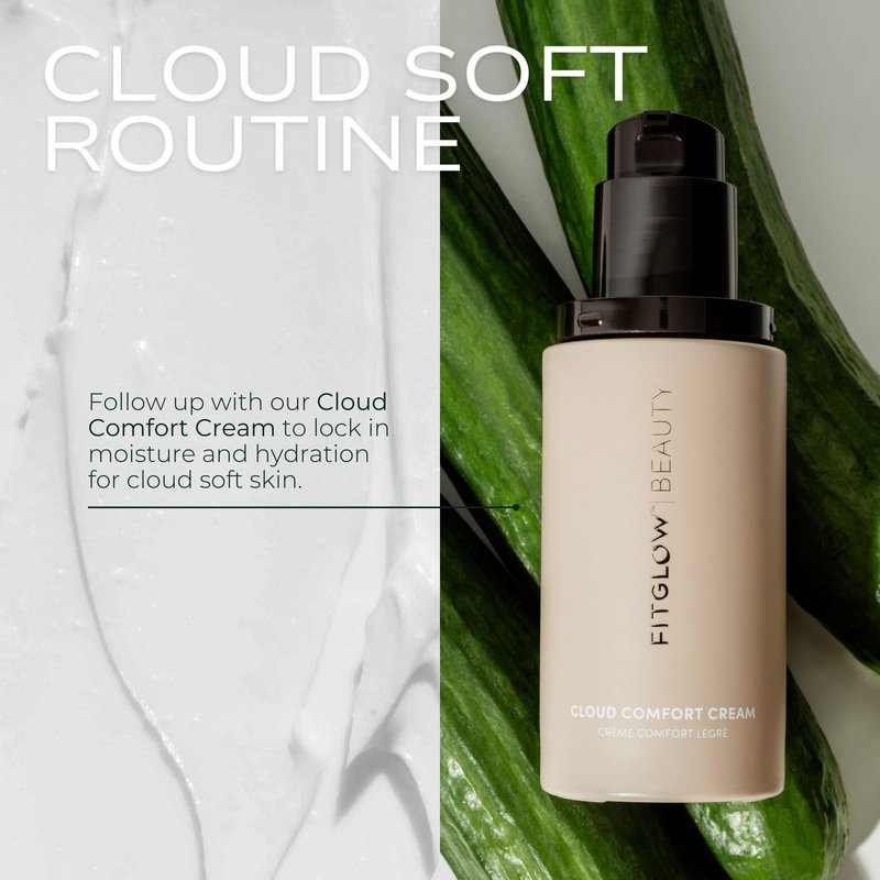 Fitglow Beauty Calm Cleanser | Gentle Milky Face Cleanser for Sensitive Skin | Hydrating & Balancing Facial Wash with Ceramides & Cucumber | Makeup Remover | Plant-Based, Fragrance-Free | 120ml