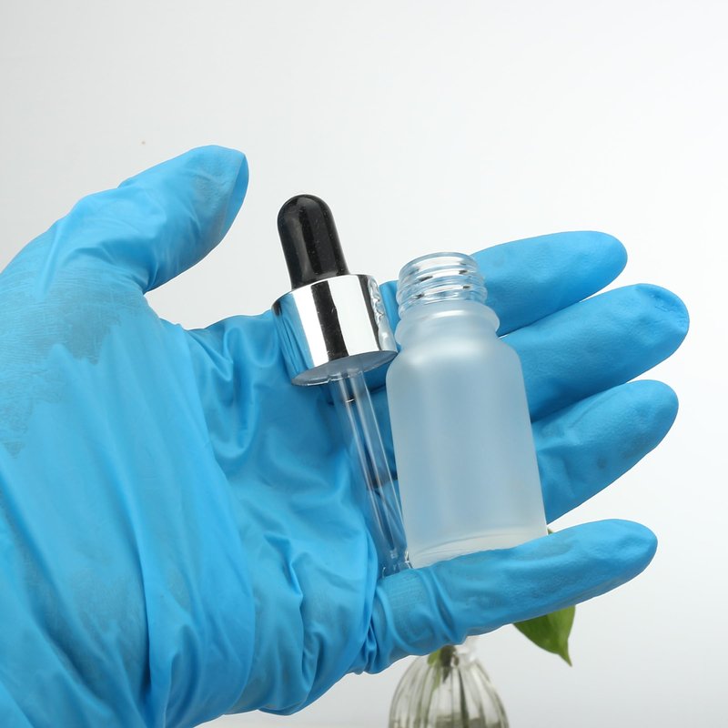 COSIDEA 30 pcs Empty 10ml 0.33oz Frosted glass dropper bottle for oils liquids travel containers essential oil bottles refillable