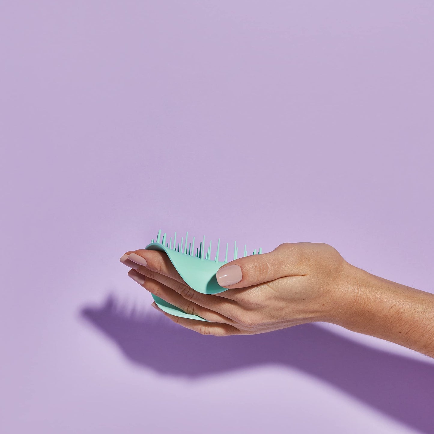 Tangle Teezer Ultimate Detangler Hairbrush & Scalp Massager Bundle, to Exfoliate and Detangle 3C to 4C Curly Hair Types, Purple and Mint